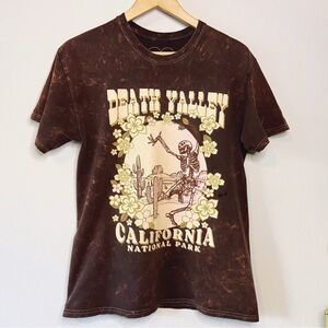 Obsessive Love Death Valley Tee.‎ Small, brown California band T-shirt. Festival